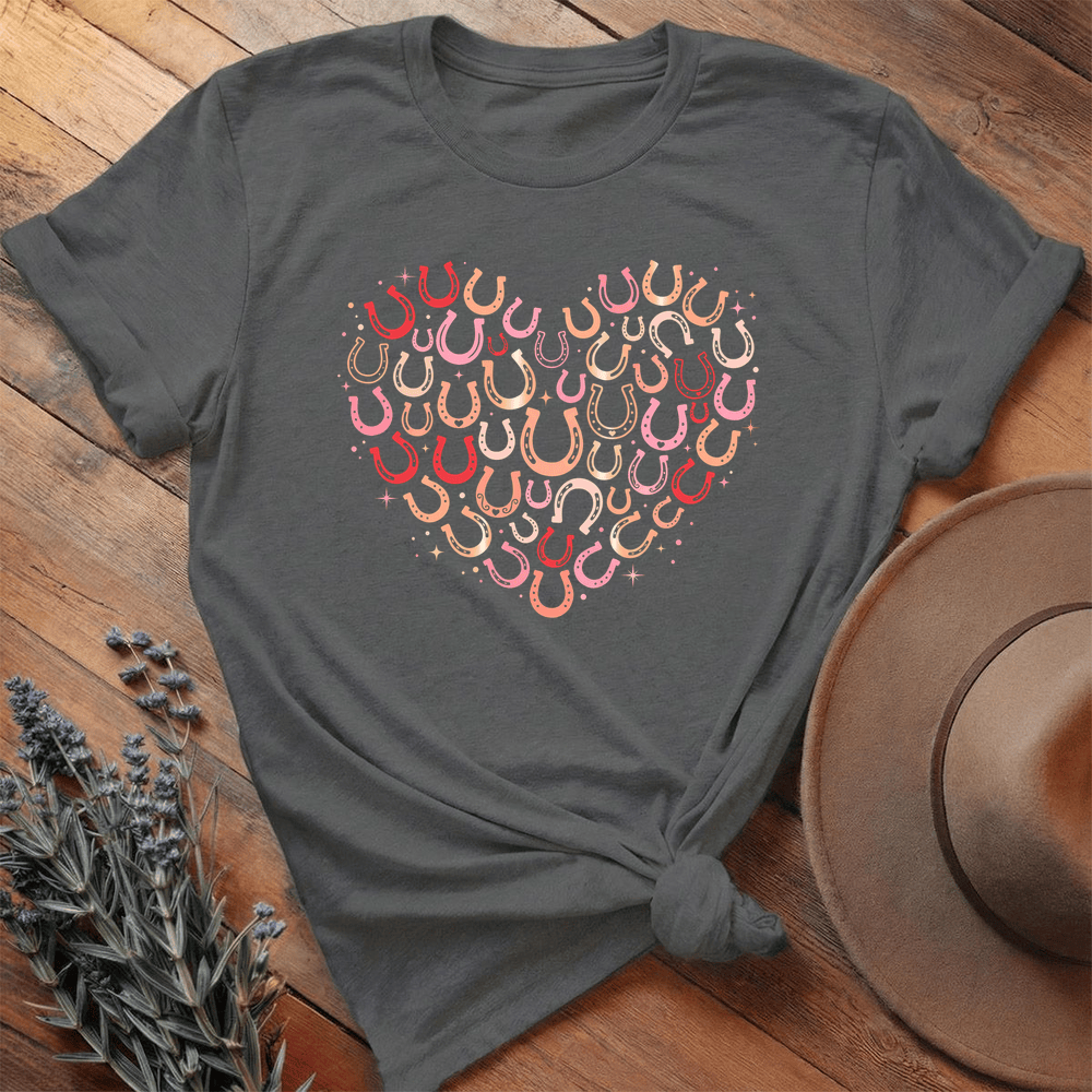 Valentine Serie Heart Horseshoes Art Light - Asphalt