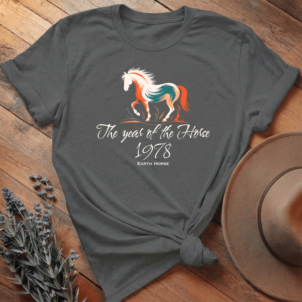 Year Of The Horse 1978 - Lightweight Tee - Asphalt