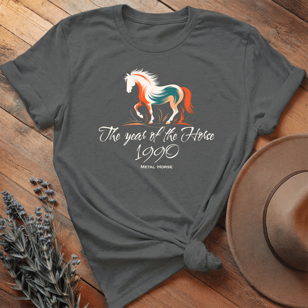 Year Of The Horse 1990 - Lightweight Tee - Asphalt