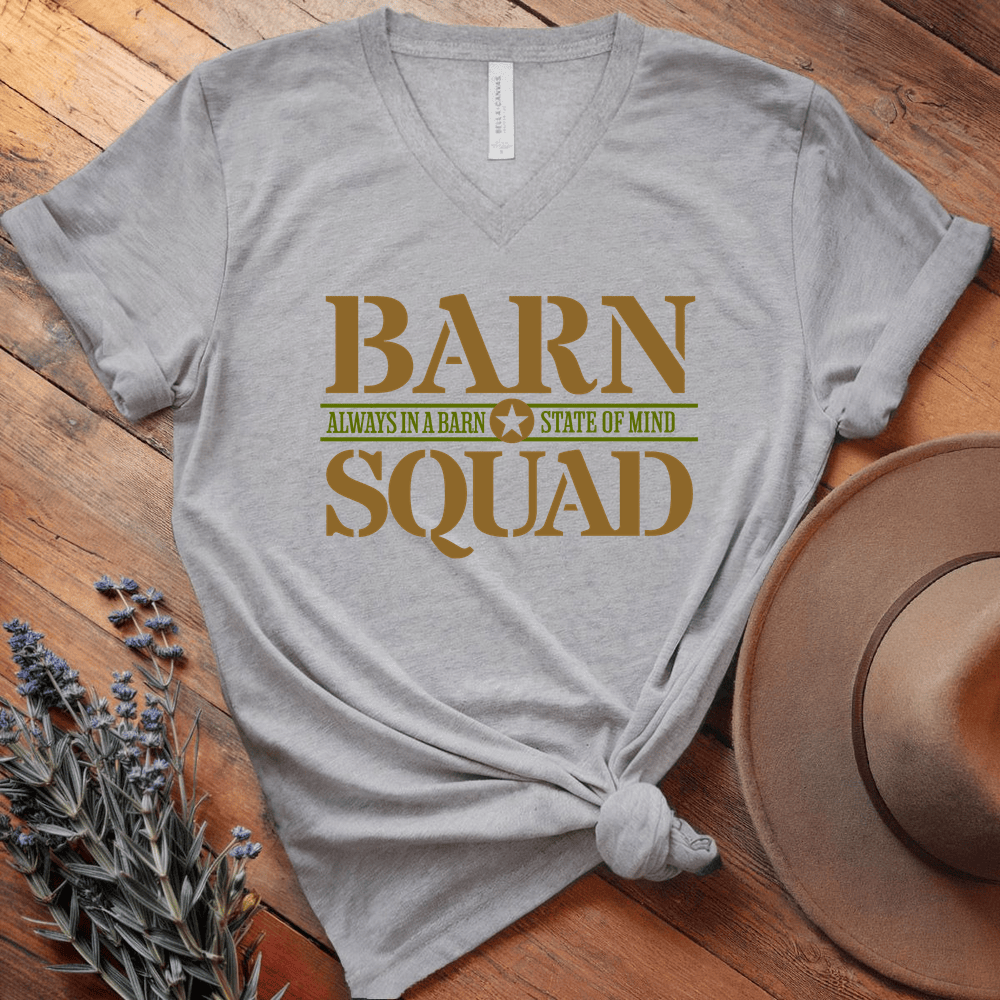 Barn Squad - V-neck - Athletic Heather
