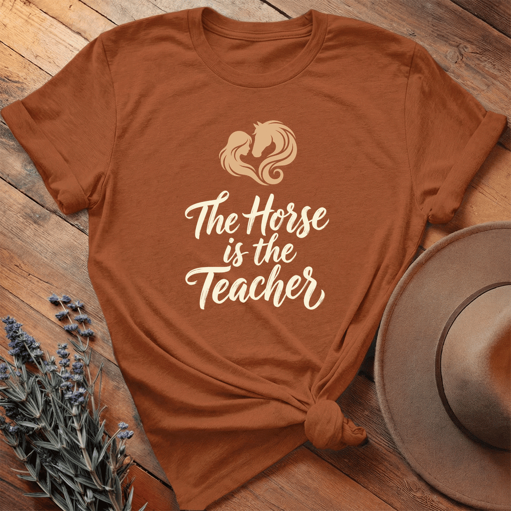 The Horse is the Teacher  - Premium Lightweight Tee - Autumn