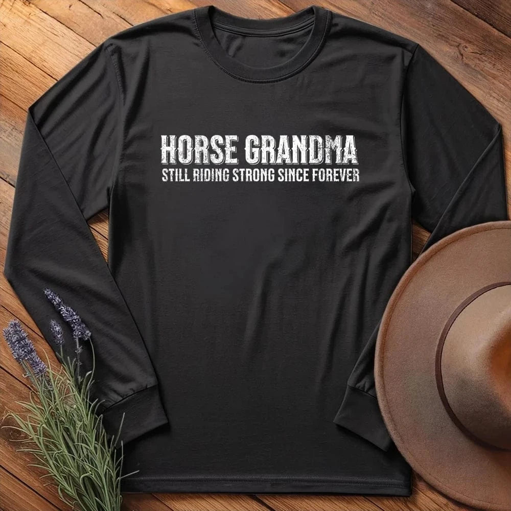 Horse Grandma - Long Sleeves - Black