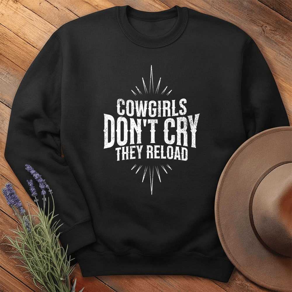 Cowgirls don't cry - Sweatshirt - Black