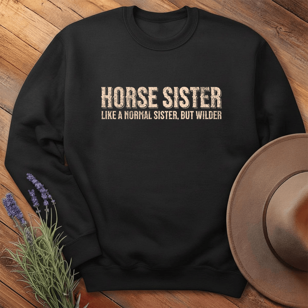 Horse Sister - Sweatshirt - Black