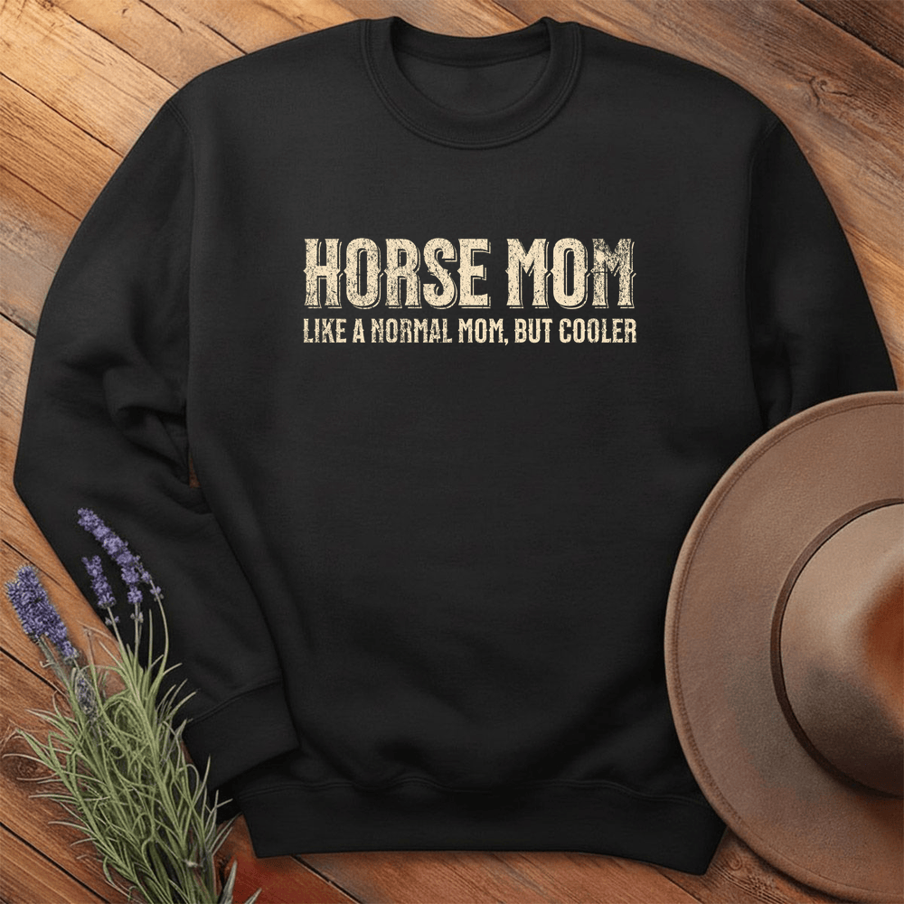 Horse Mom - Sweatshirt - Black