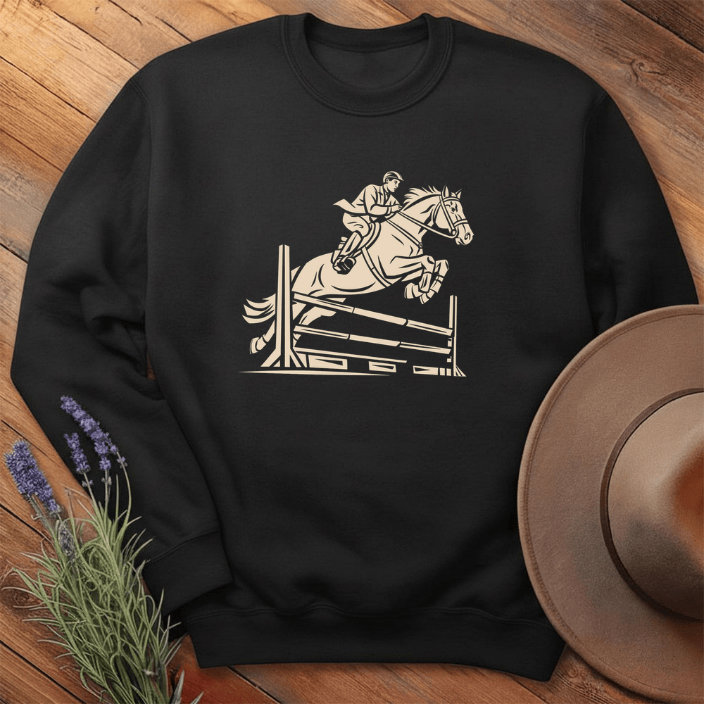 Equestrian jump 2 - Sweatshirt - Black