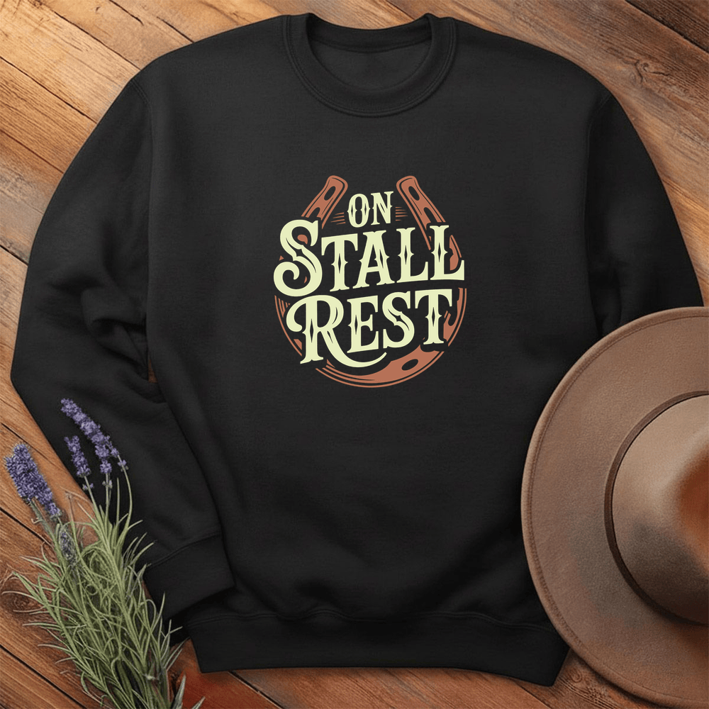 On Stall Rest - Sweatshirt - Black
