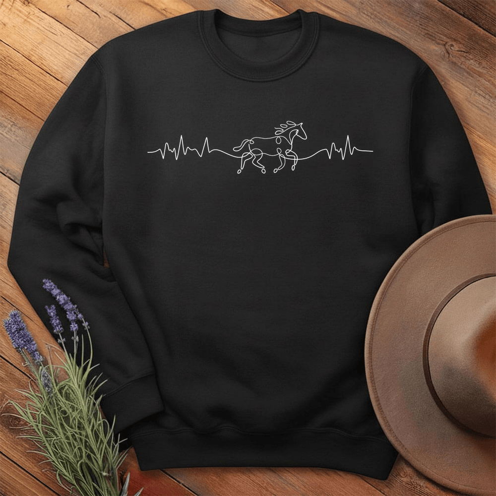 Horse Heart rate - Sweatshirt - Black