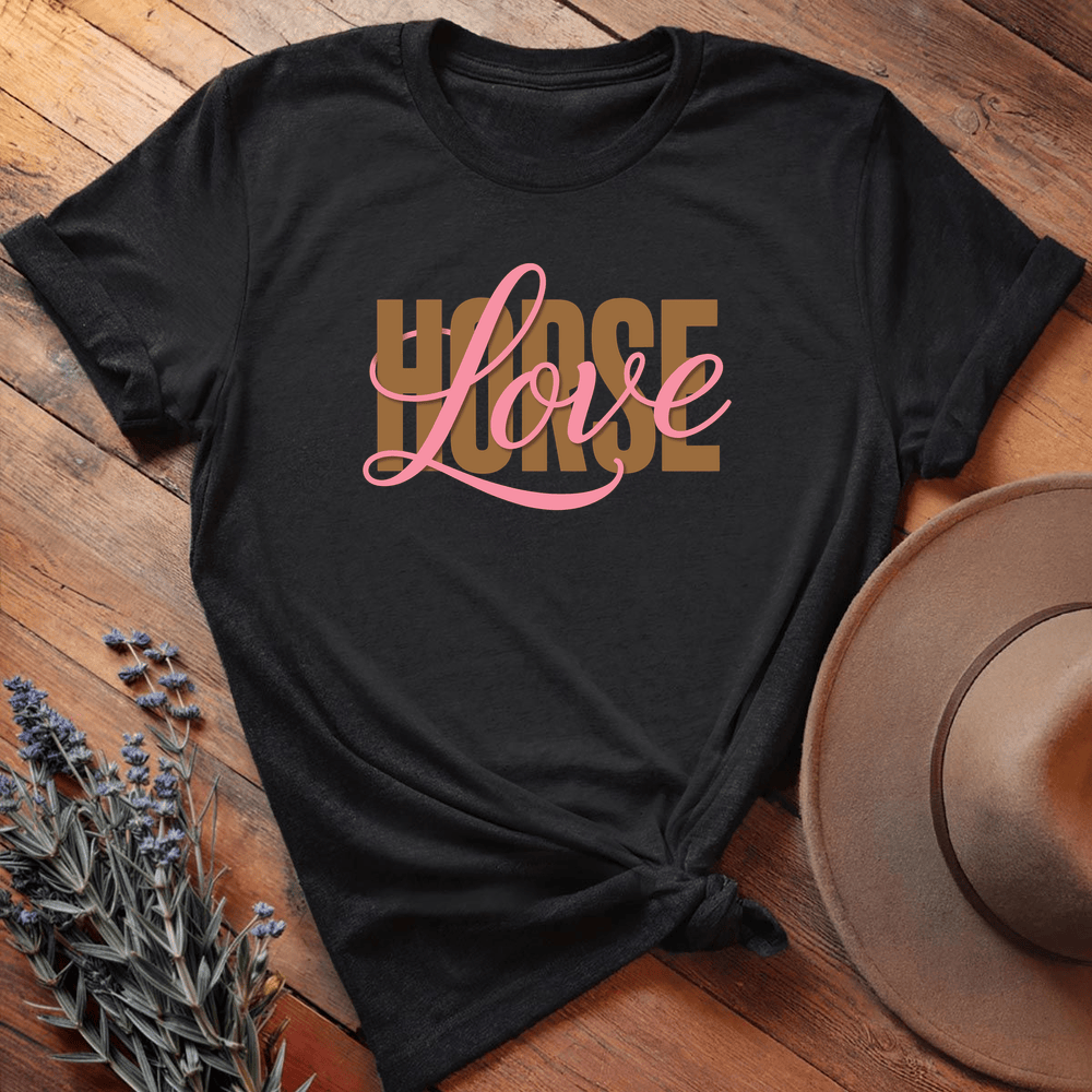 HORSE Love graphic - Black