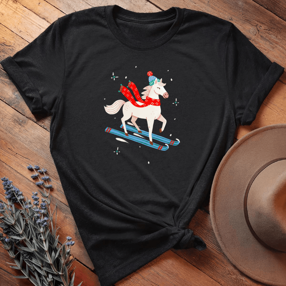 Xmas Horse Ski - Black