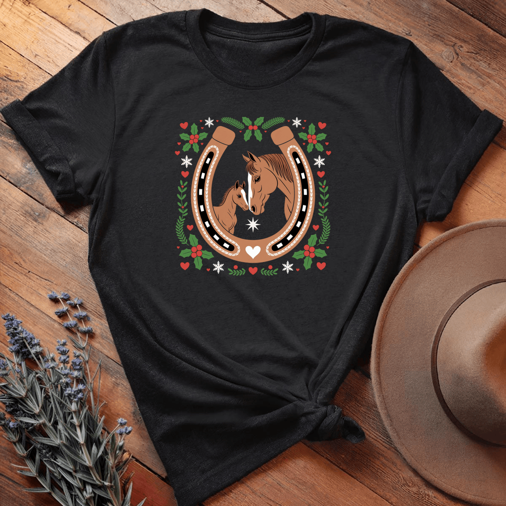 Xmas Horse Love - Black