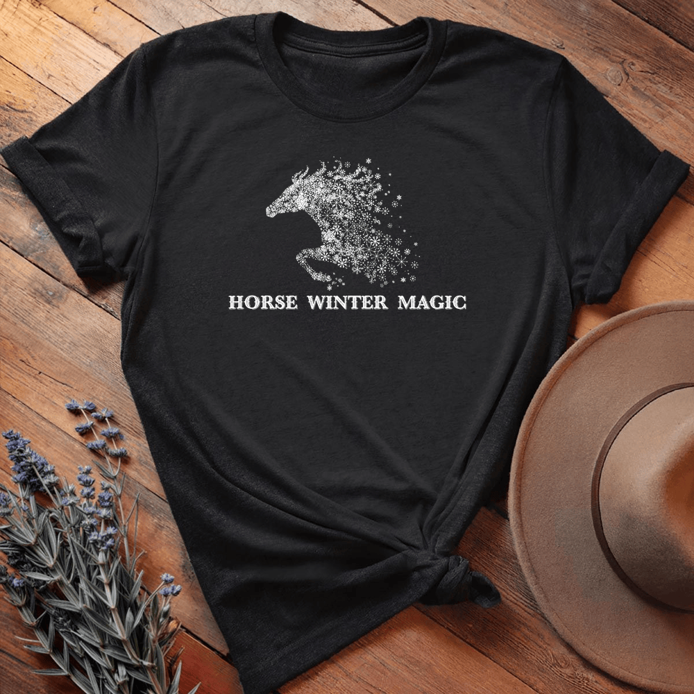 Horse Winter Magic 1 - Black