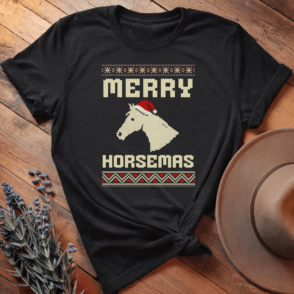 Xmas Horse Knit - Black