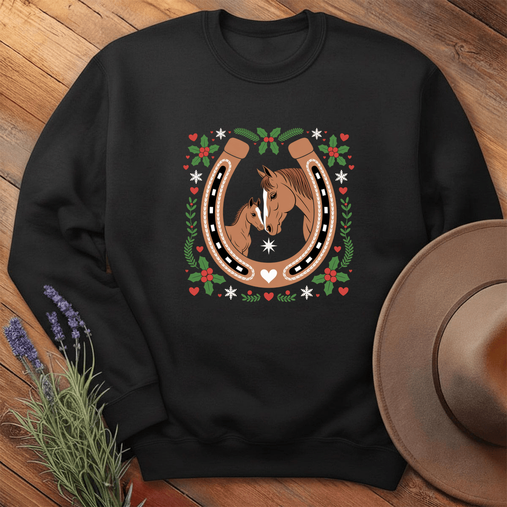 Xmas Horse Love - Sweatshirt - Black