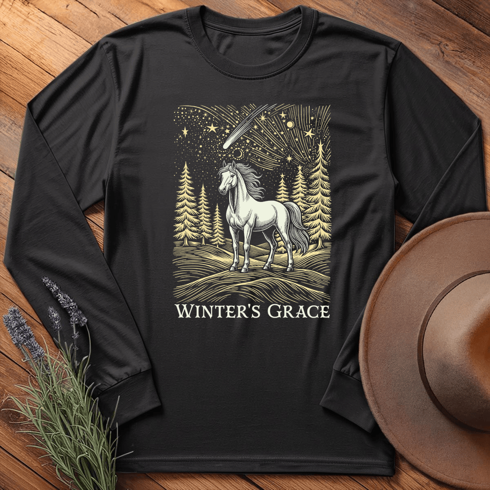 Winter's Grace - Long Sleeve - Black
