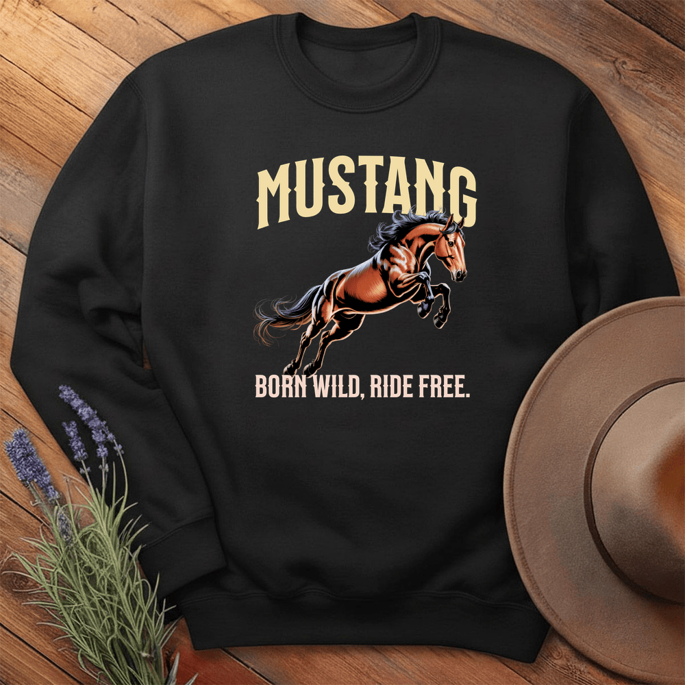 Breed Spirit, Mustang - Sweatshirt - Black