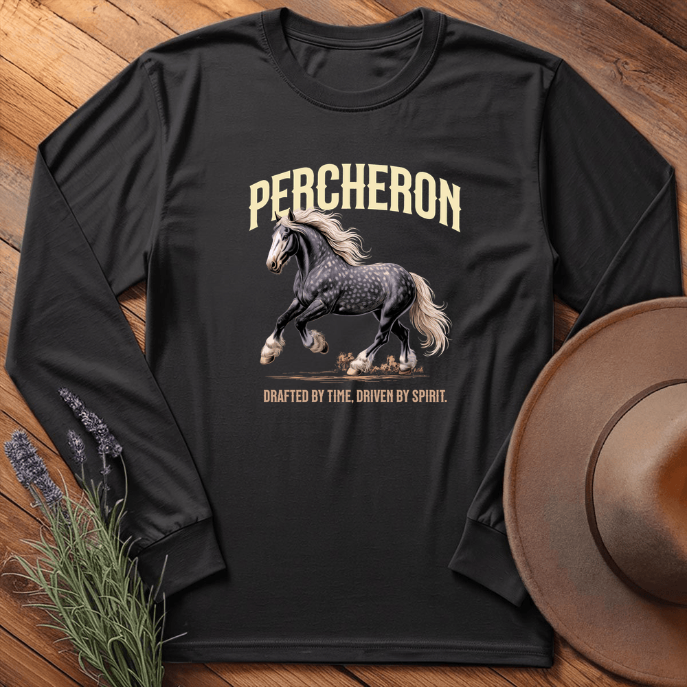 Breed Spirit, Percheron - Long Sleeve - Black