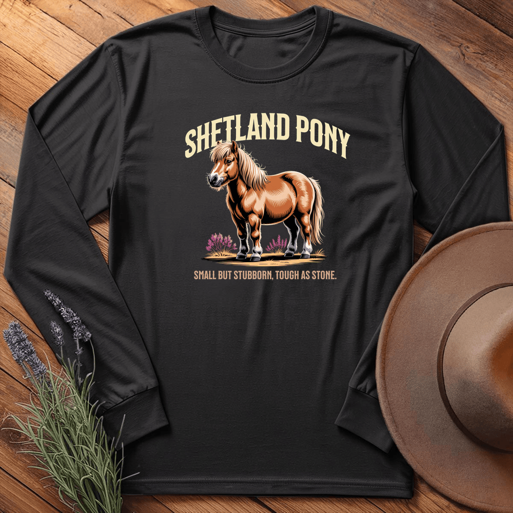Breed Spirit, Shetland Pony - Long Sleeve - Black