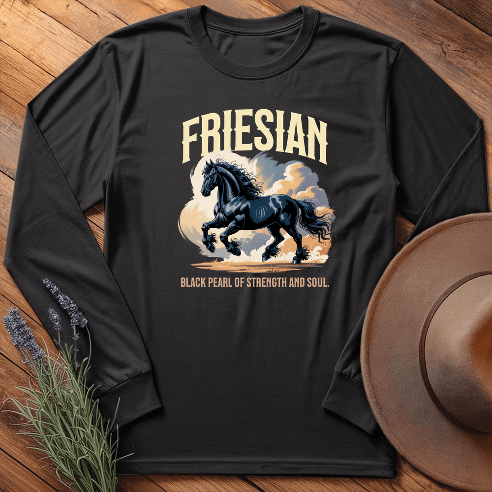 Breed Spirit, Friesian - Long Sleeve - Black