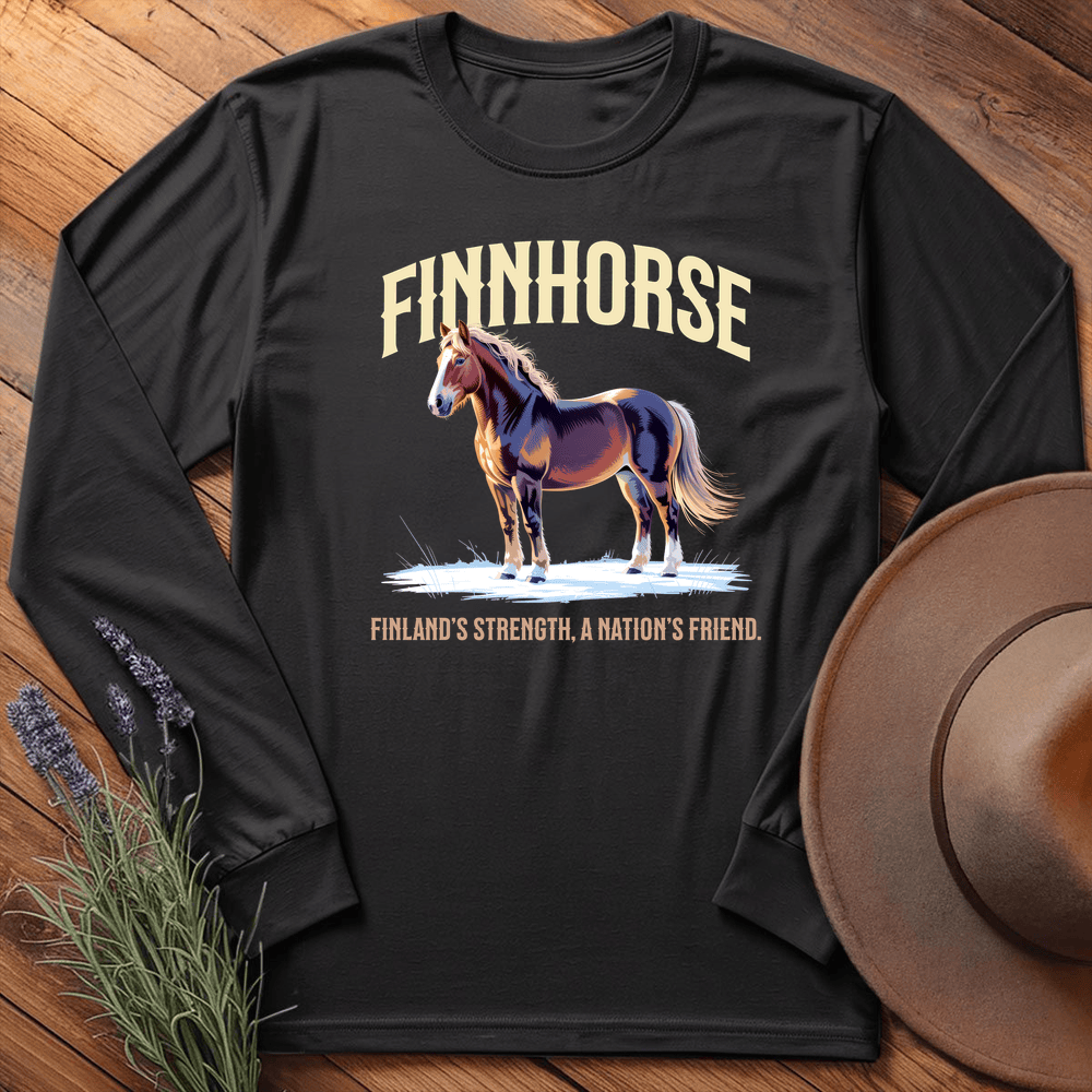 Breed Spirit, Finnhorse - Long Sleeve - Black