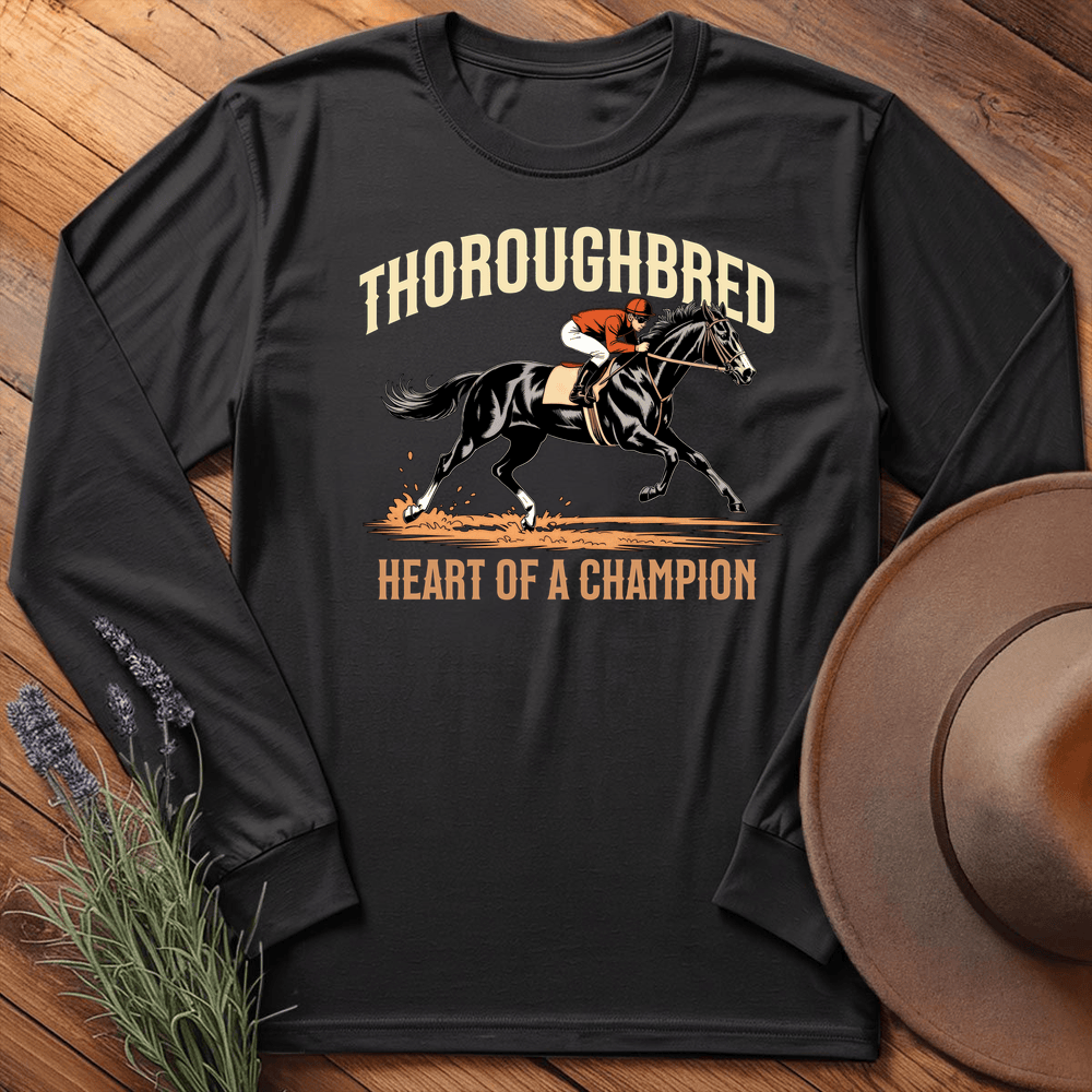 Breed Spirit, Thoroughbred - Long Sleeve - Black