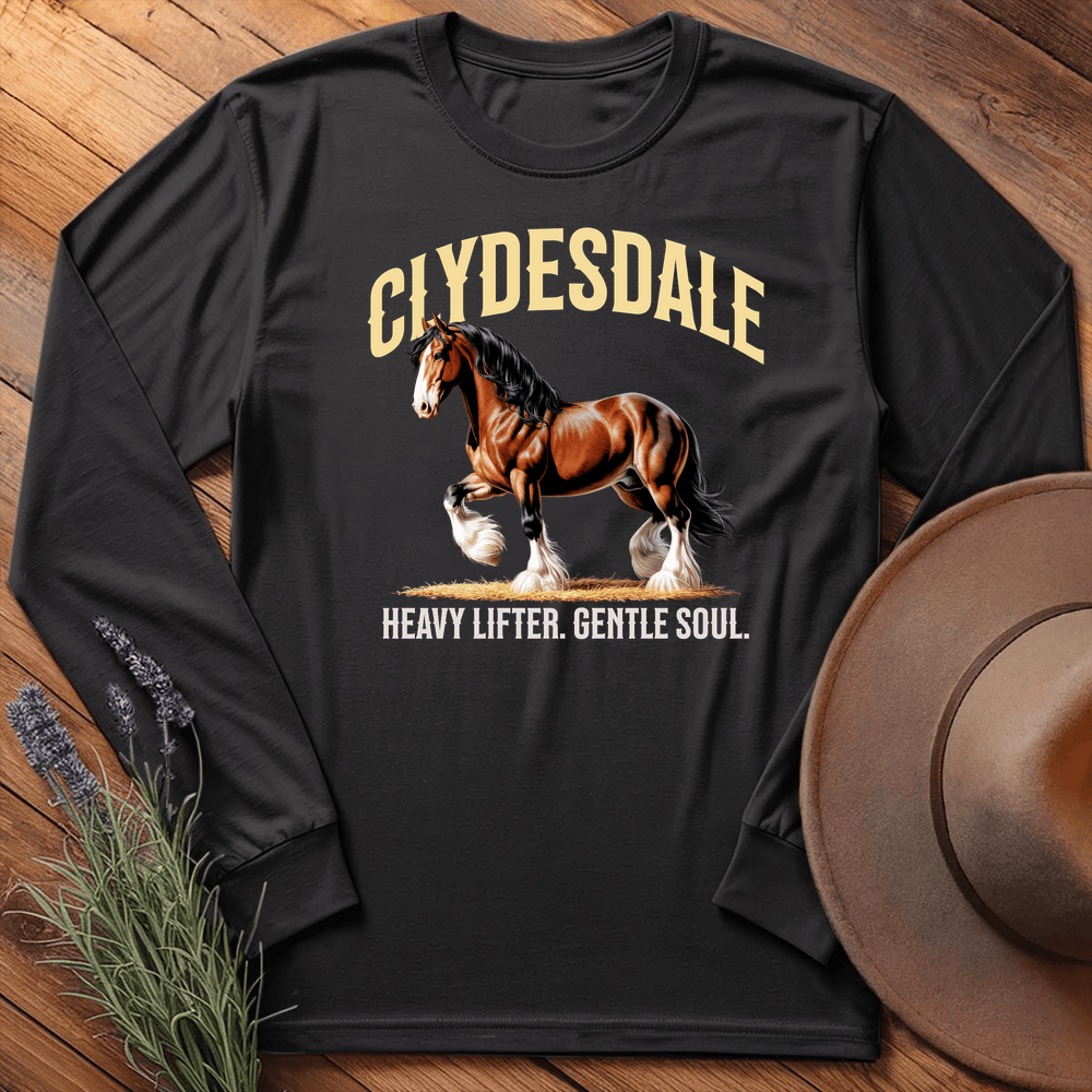 Breed Spirit, Clydesdale - Long Sleeve - Black