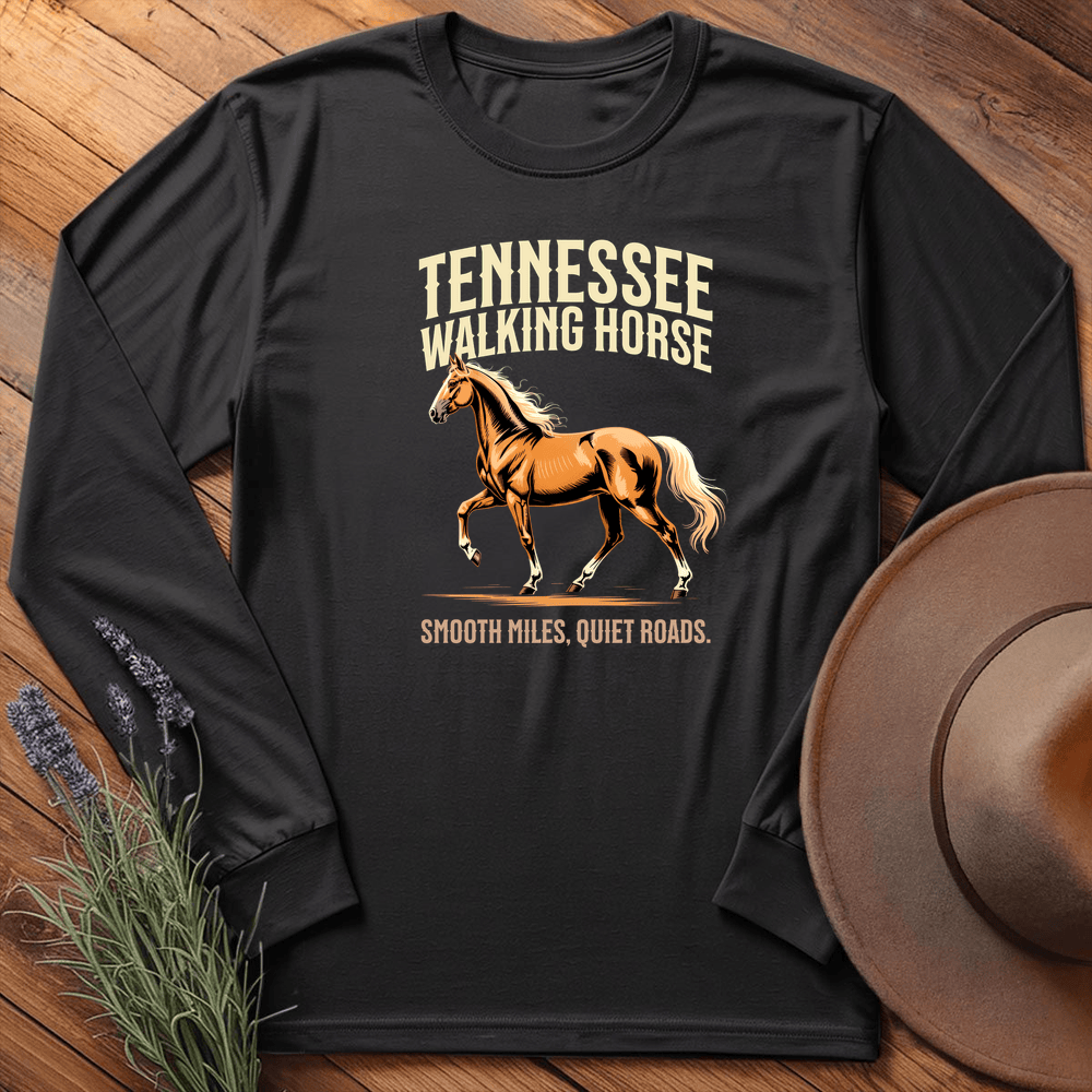 Breed Spirit, Tennessee Walking Horse - Long Sleeve - Black