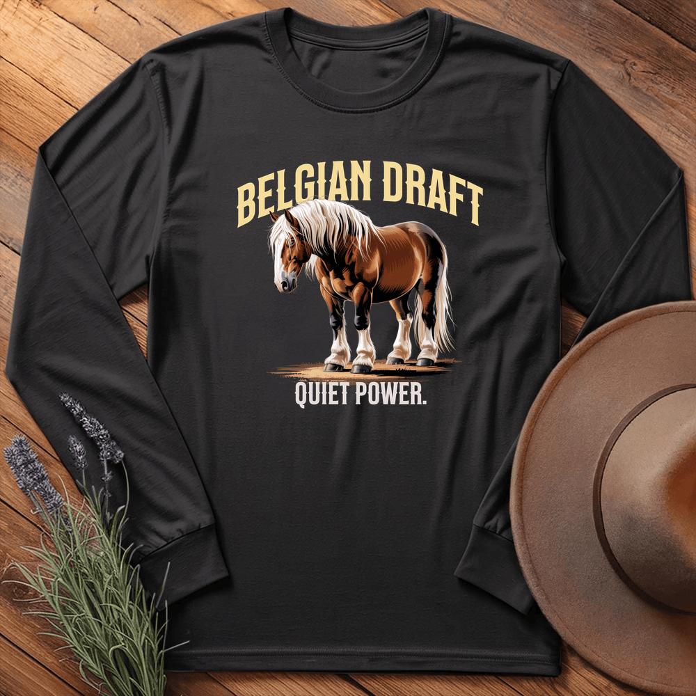 Breed Spirit, Belgian Draft - Long Sleeve - Black