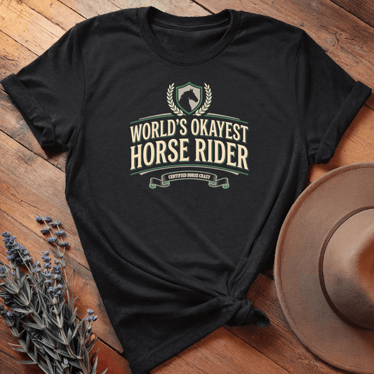 World Okayest Horse rider - Black