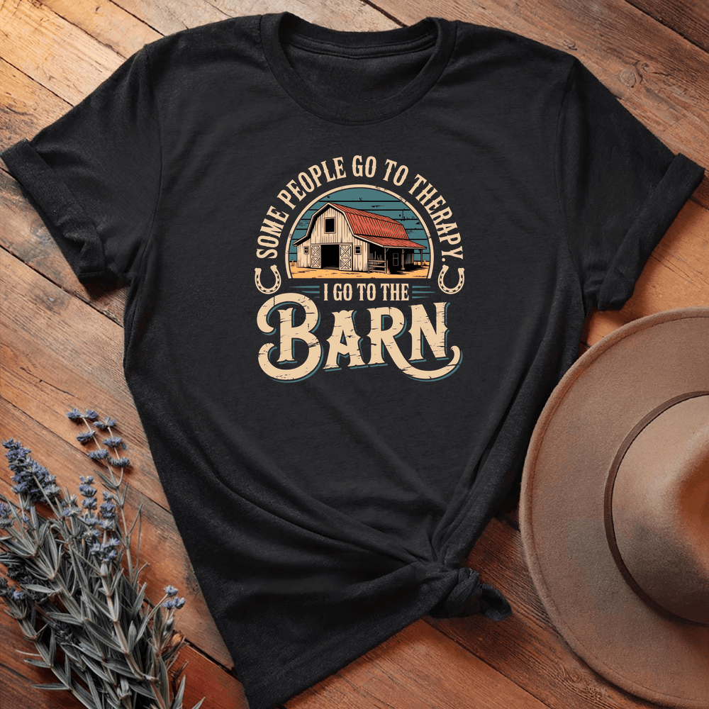 The Barn Is My Therapy - Black