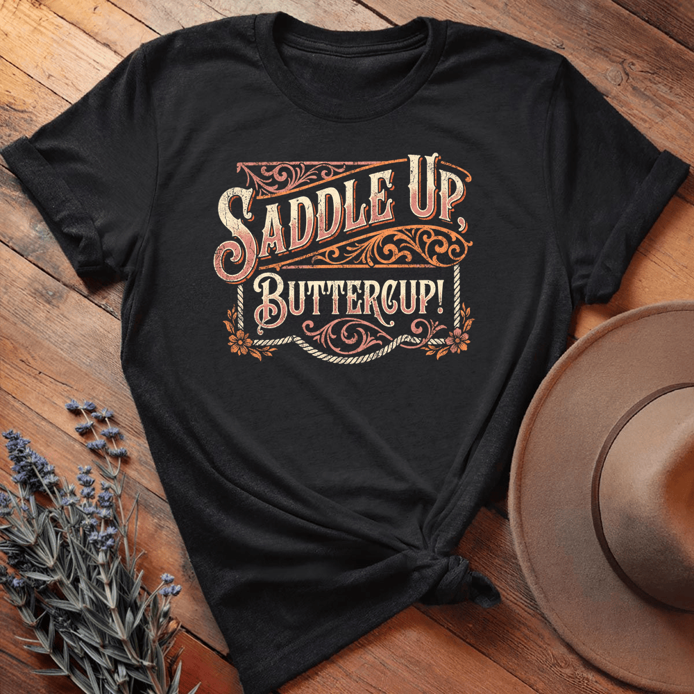 Saddle Up Buttercup! - Black