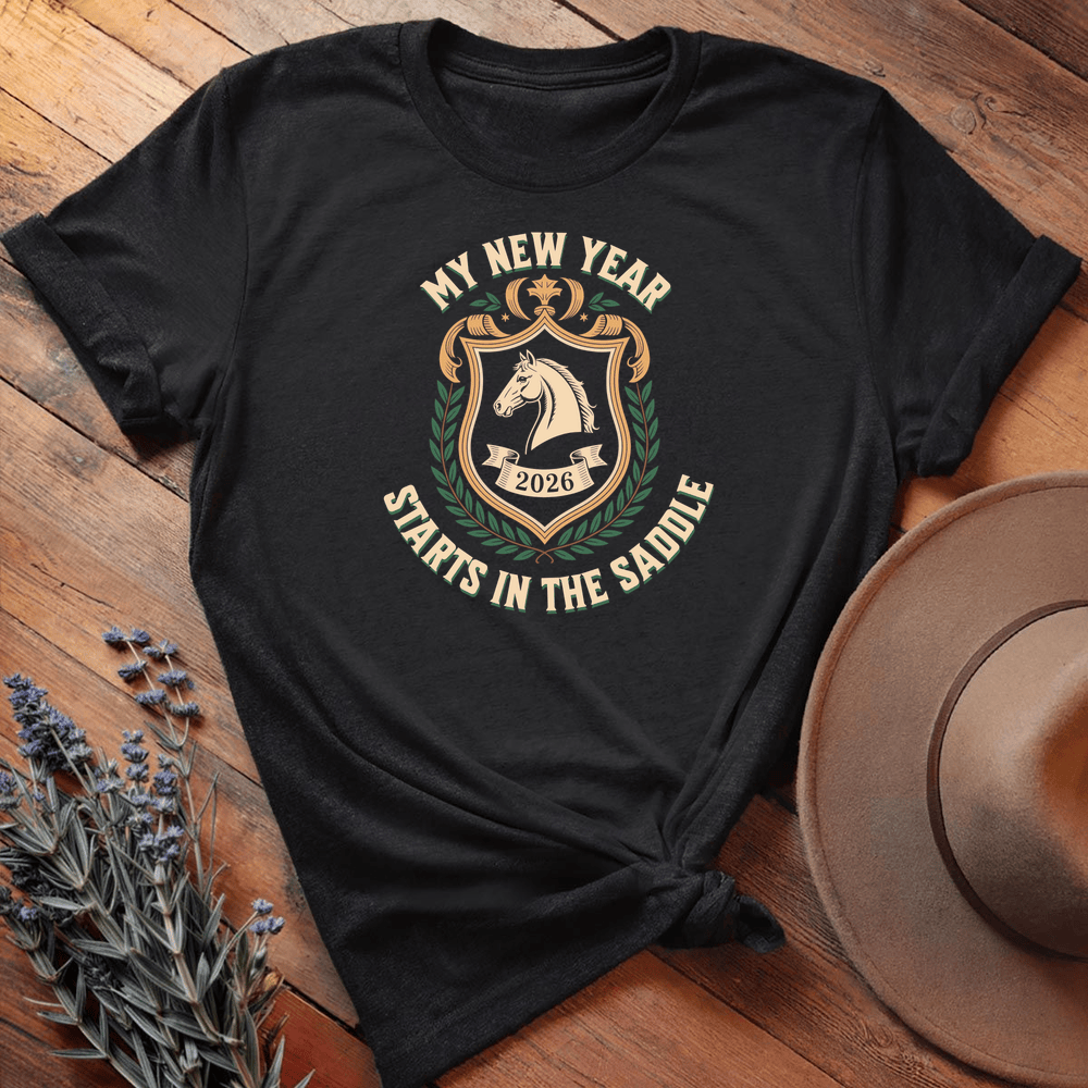 My New Year Starts In The Saddle 2 - Black