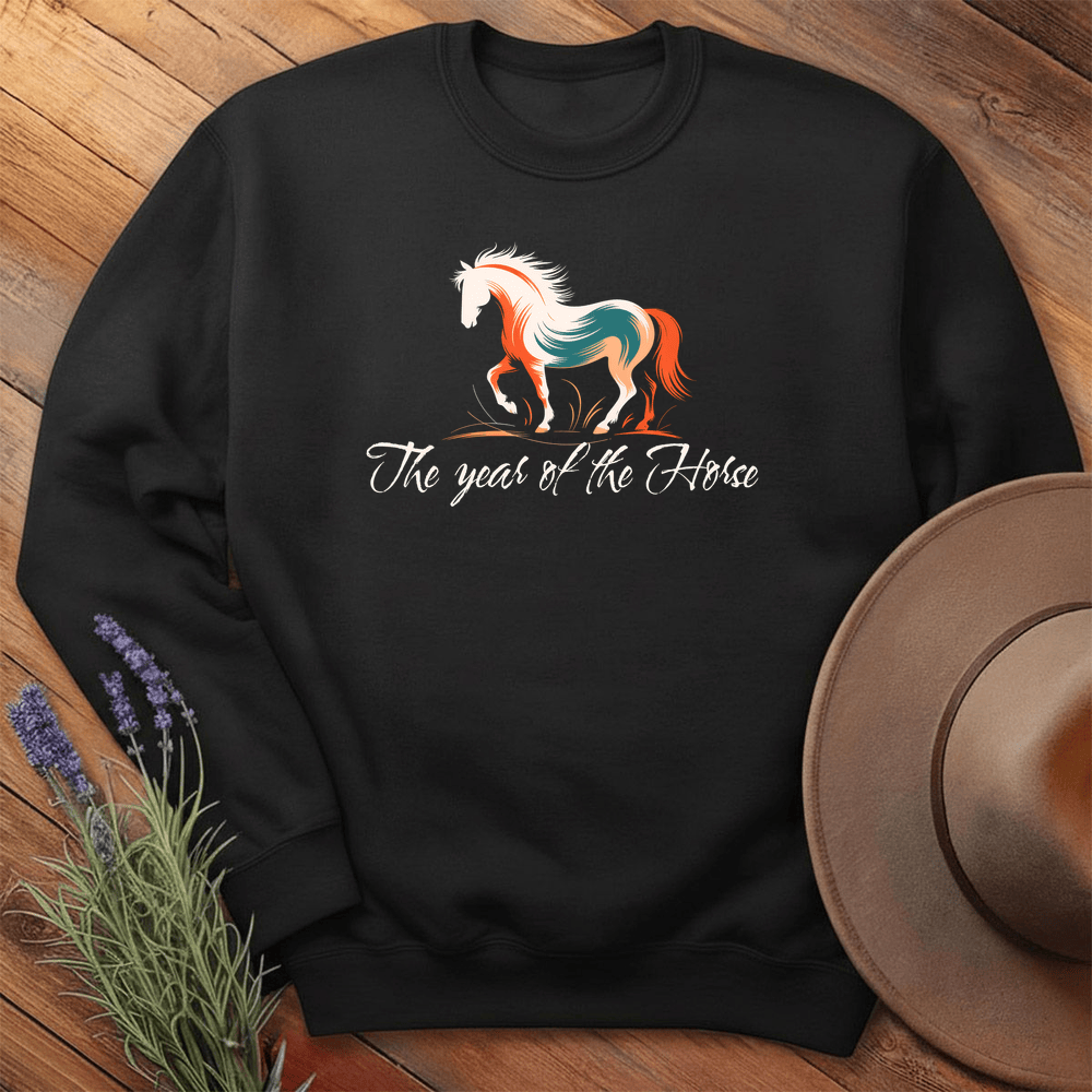 Year Of The Horse - Sweatshirt - Black