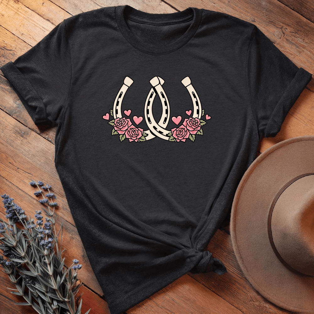 Valentine 2horseshoes Love Art Light - Black