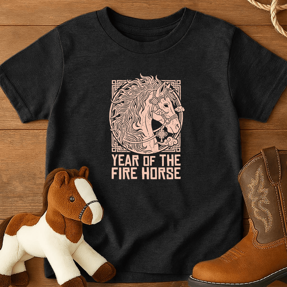 Year Of The Fire Horse 11 - Youth Shirt - Black