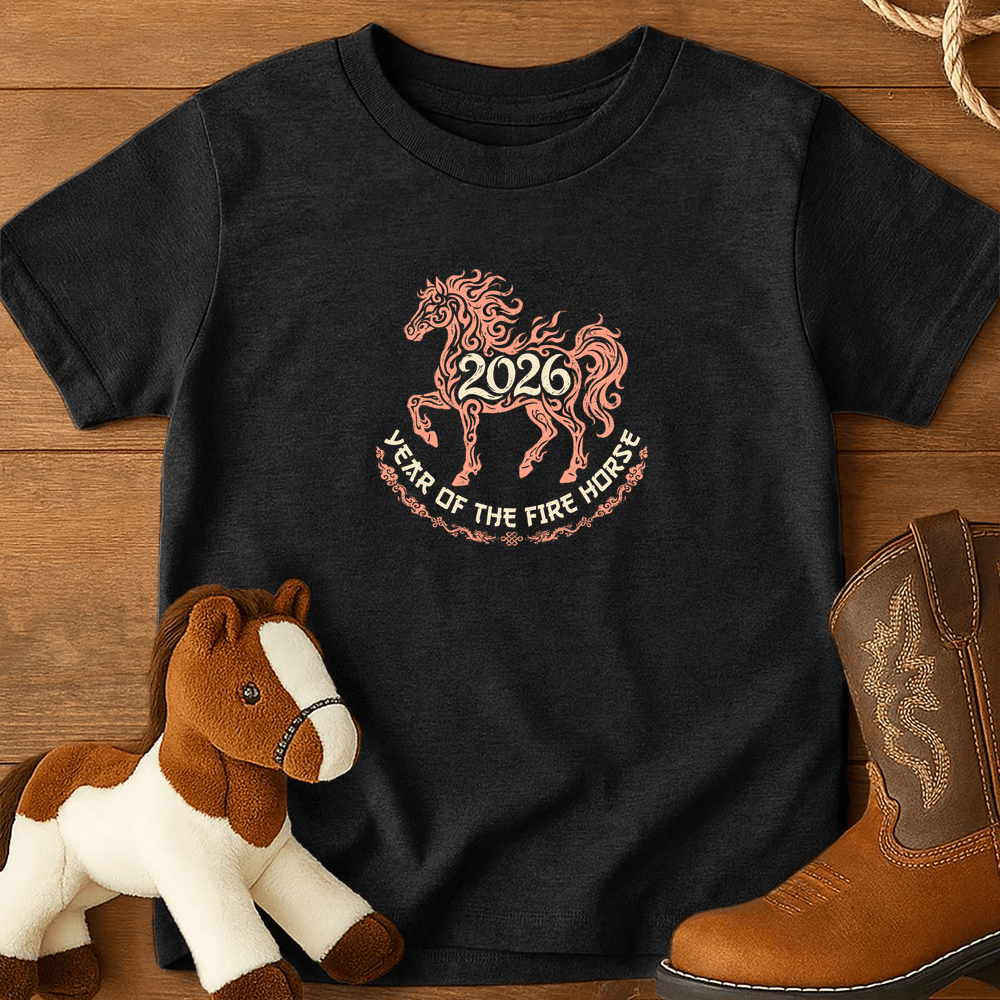 Year Of The Fire Horse 4 - Youth Shirt - Black