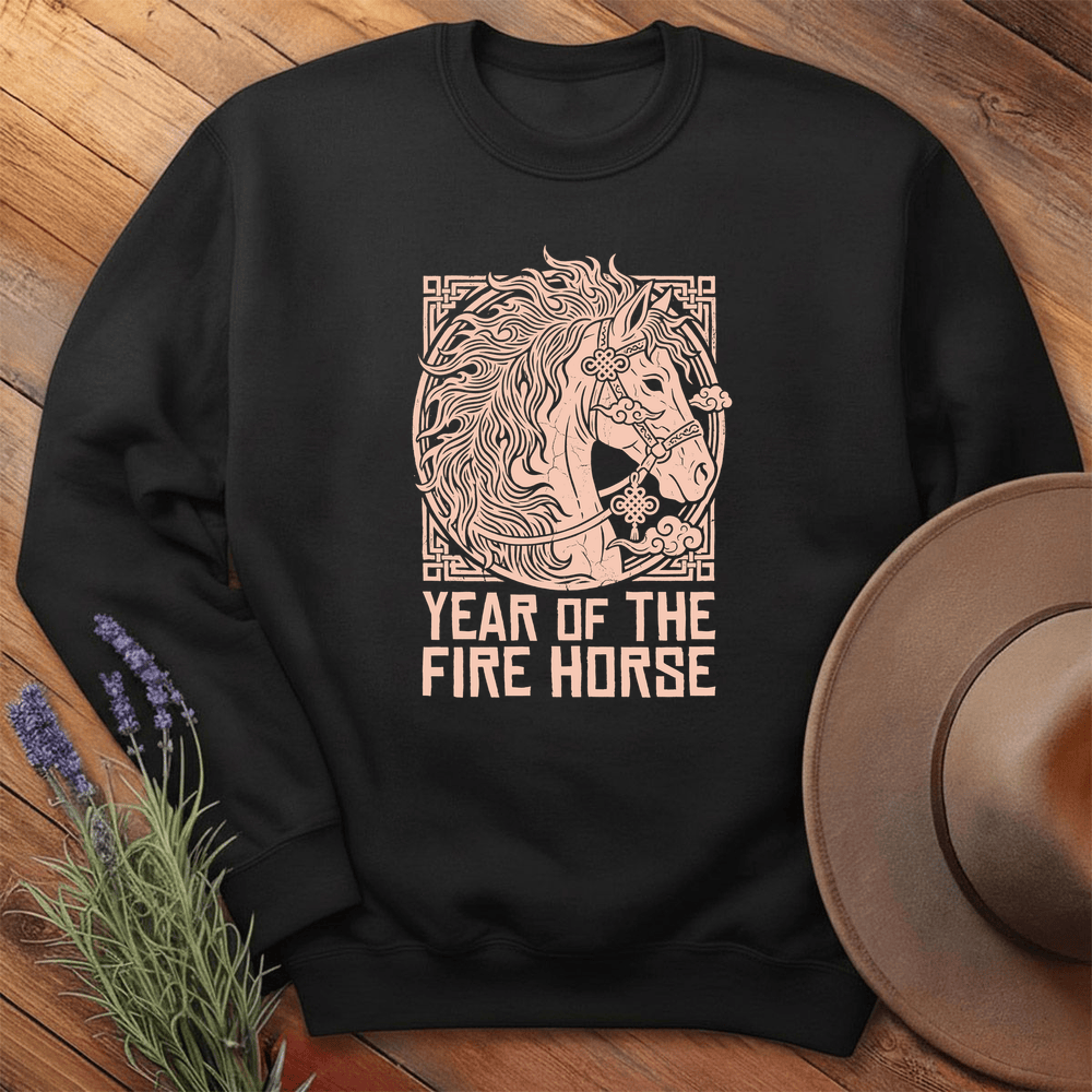 Year Of The Fire Horse 9 - Sweatshirt - Black
