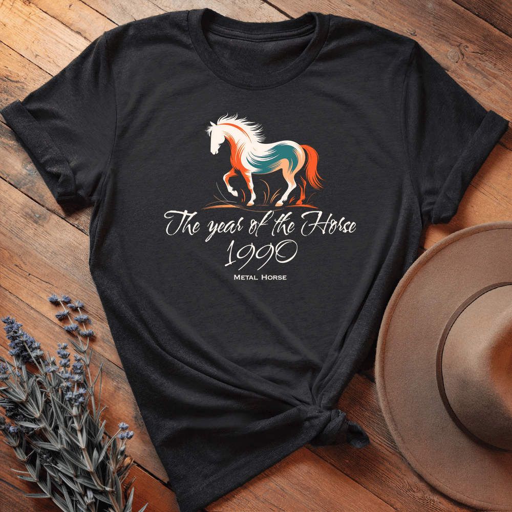 Year Of The Horse 1990 - Lightweight Tee - Black