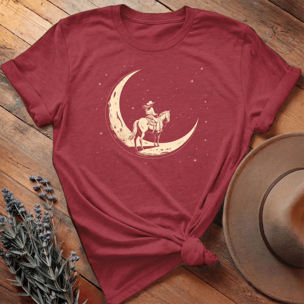 Moon Rider - Premium Lightweight Tee - Cardinal