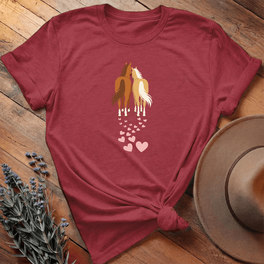Heart Hoofprint2 Art Light - Cardinal