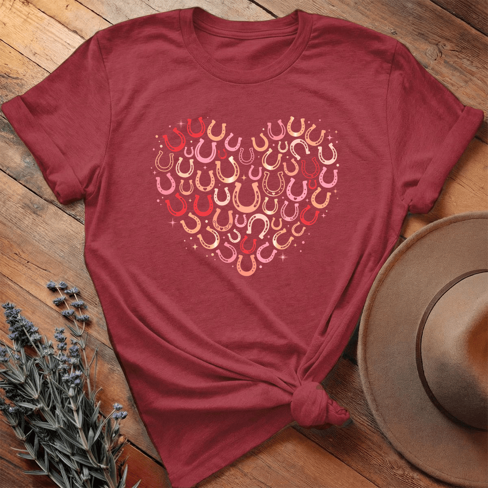 Valentine Serie Heart Horseshoes Art Light - Cardinal