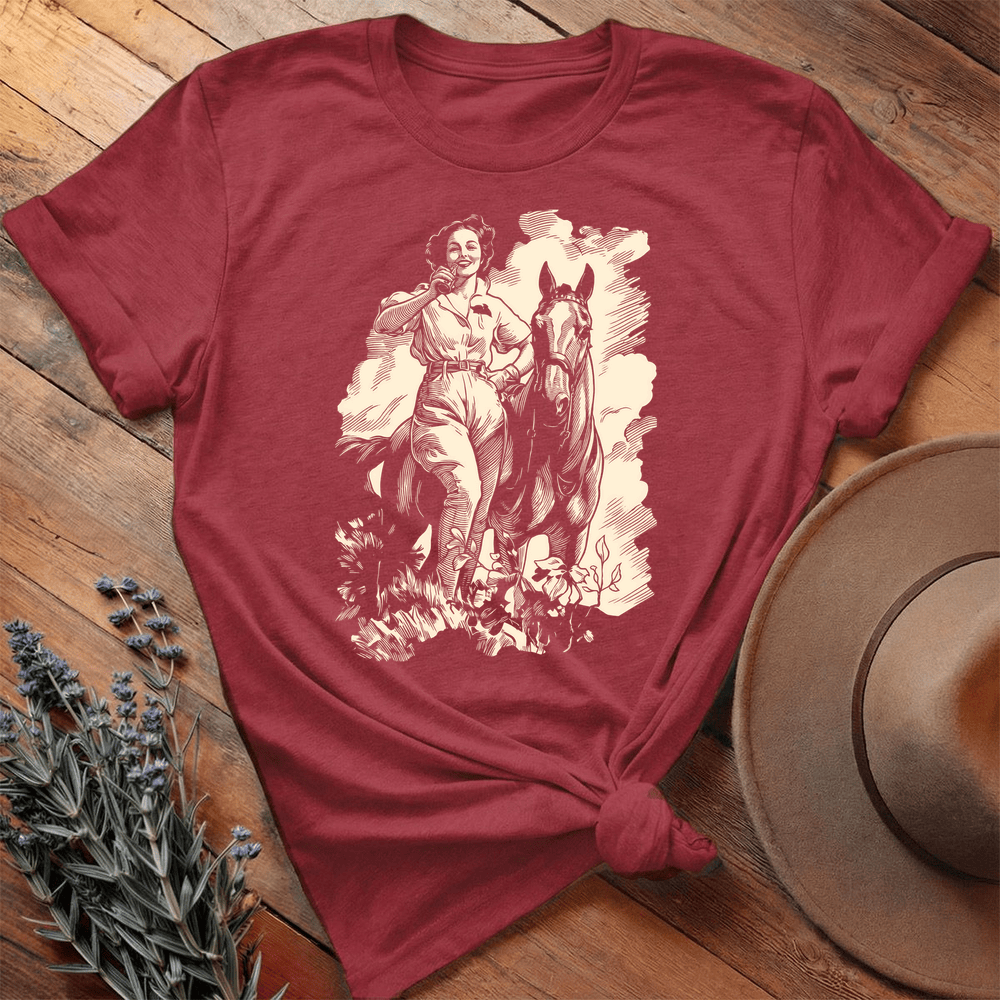 Vintage Art 2 - Premium Lightweight Tee - Cardinal