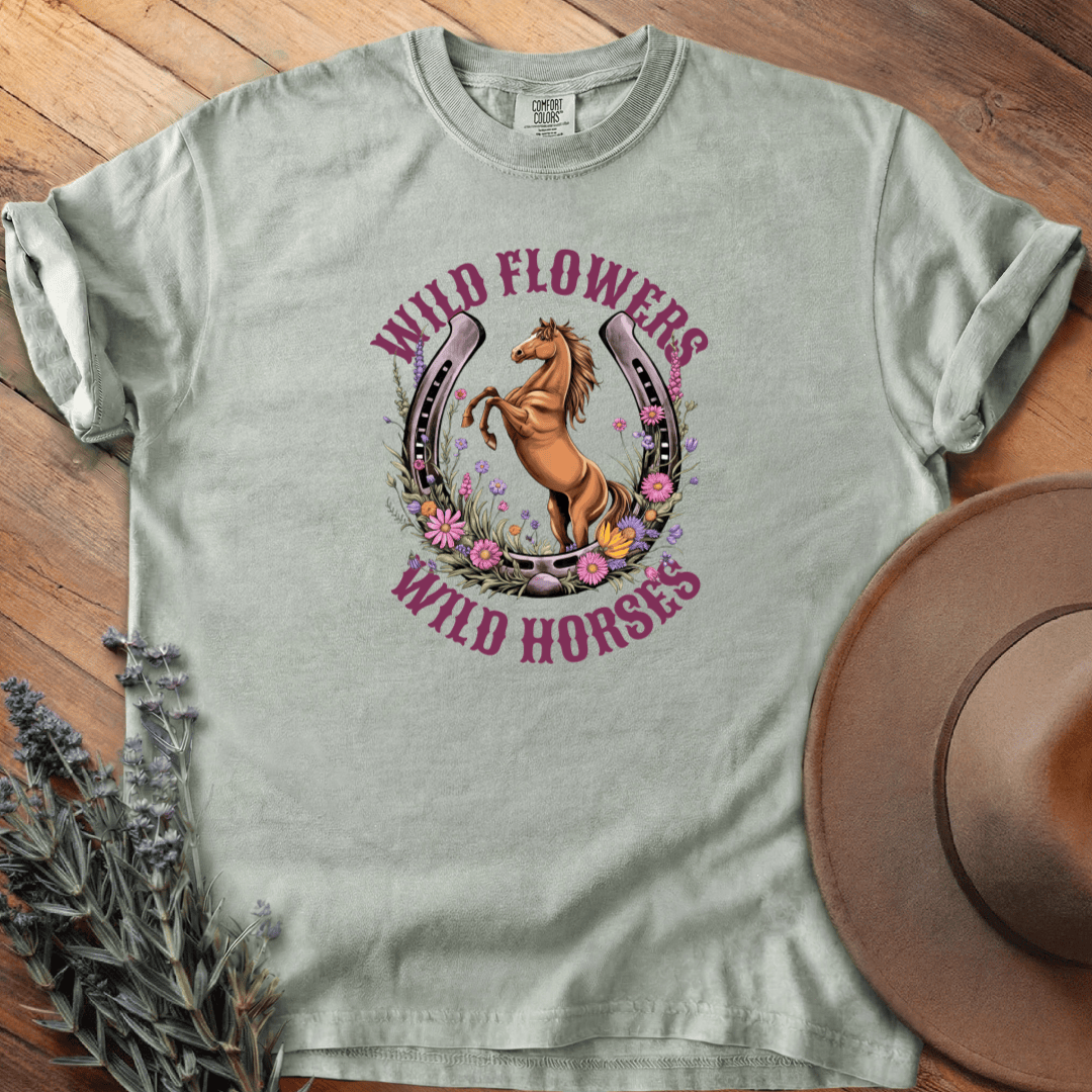 Wild Flowers, Wild Horses 2 - Heritage Tee