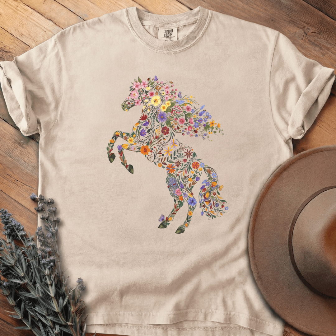 Flower Horse 3 - Heritage Tee