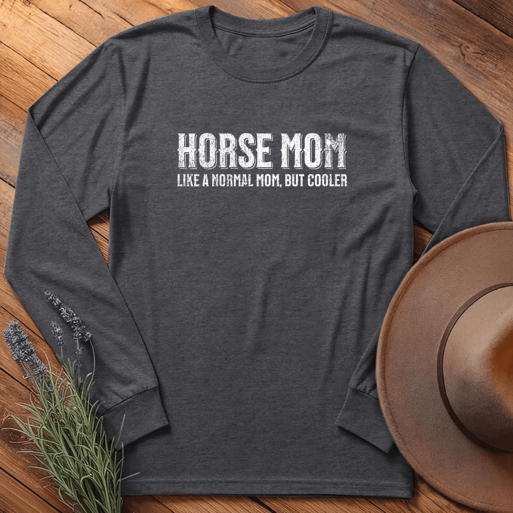 Horse Mom - Long Sleeves - Dark Heather