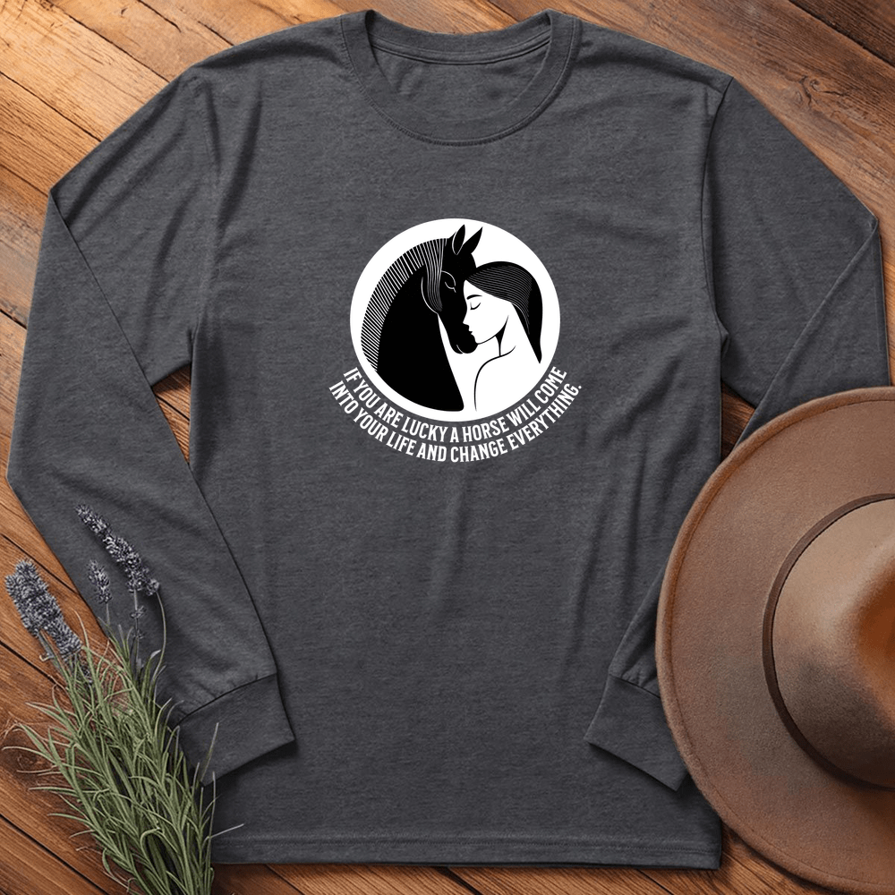 Love of a Horse - Long Sleeves - Dark Heather