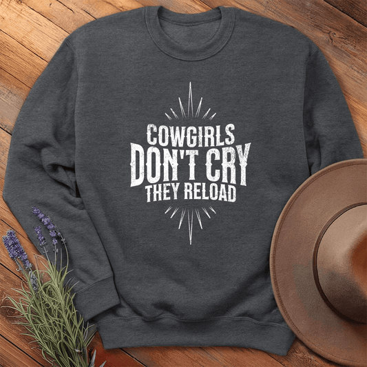 Cowgirls don't cry - Sweatshirt - Dark Heather