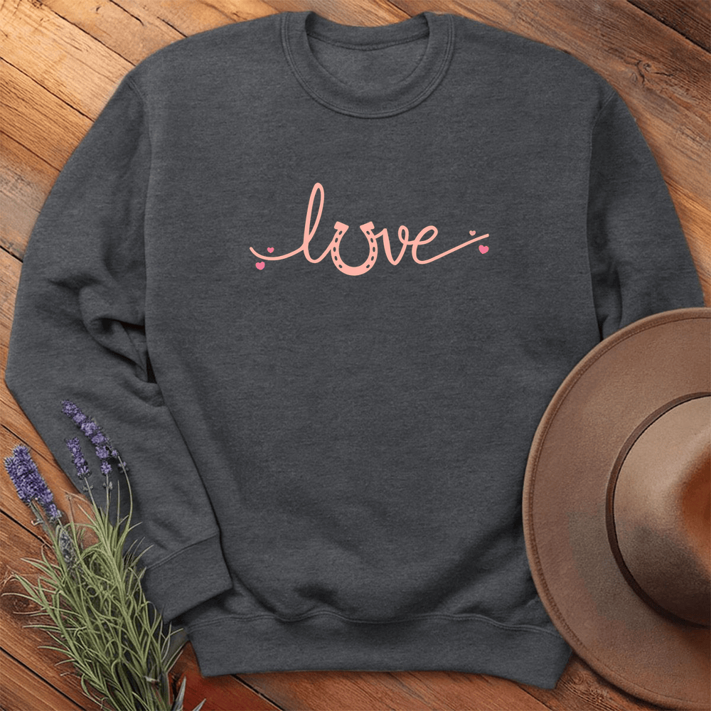 Horse Love - Sweatshirt - Dark Heather