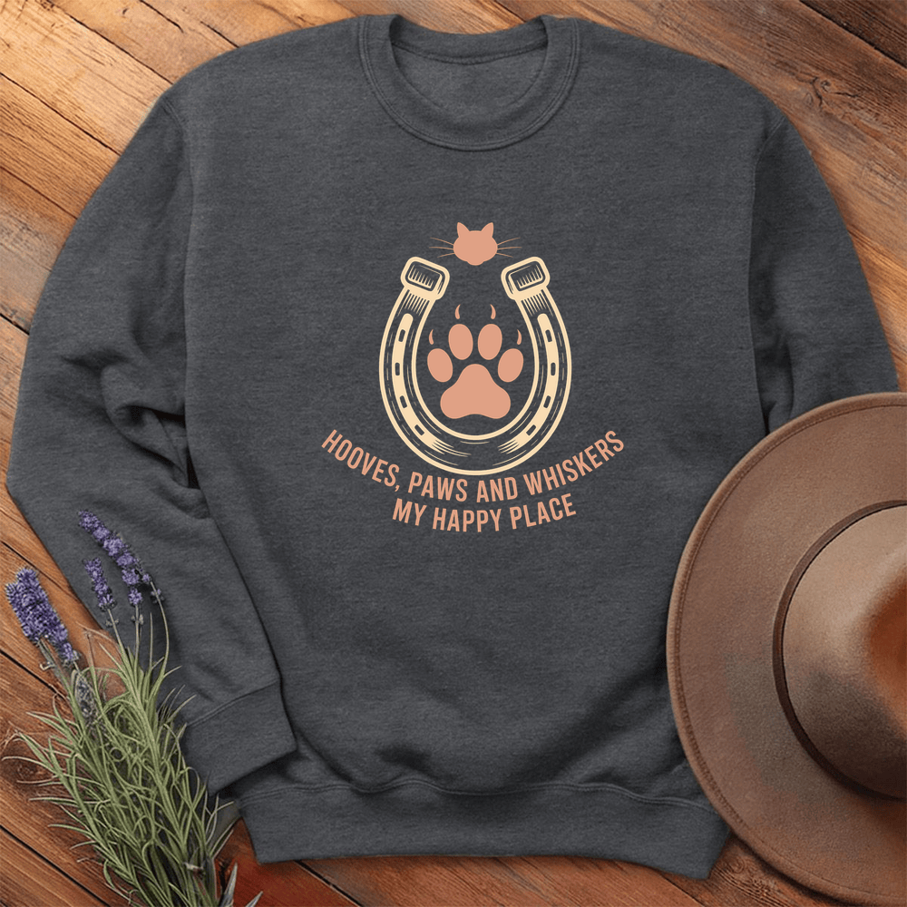 My Happy Place - Sweatshirt - Dark Heather