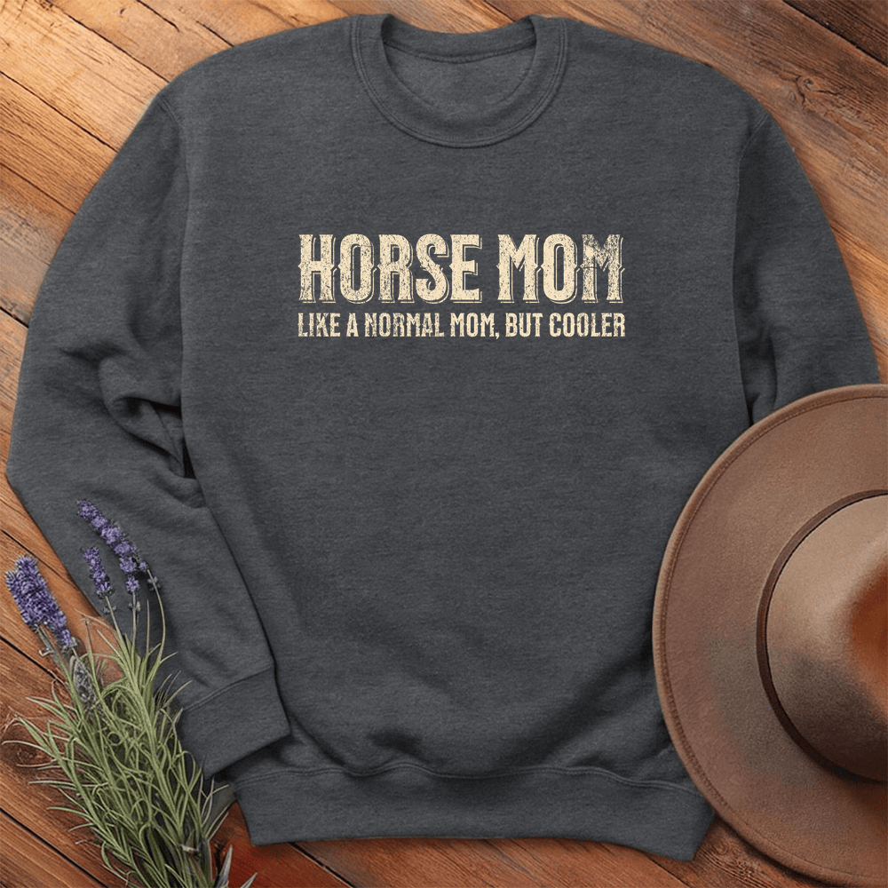 Horse Mom - Sweatshirt - Dark Heather